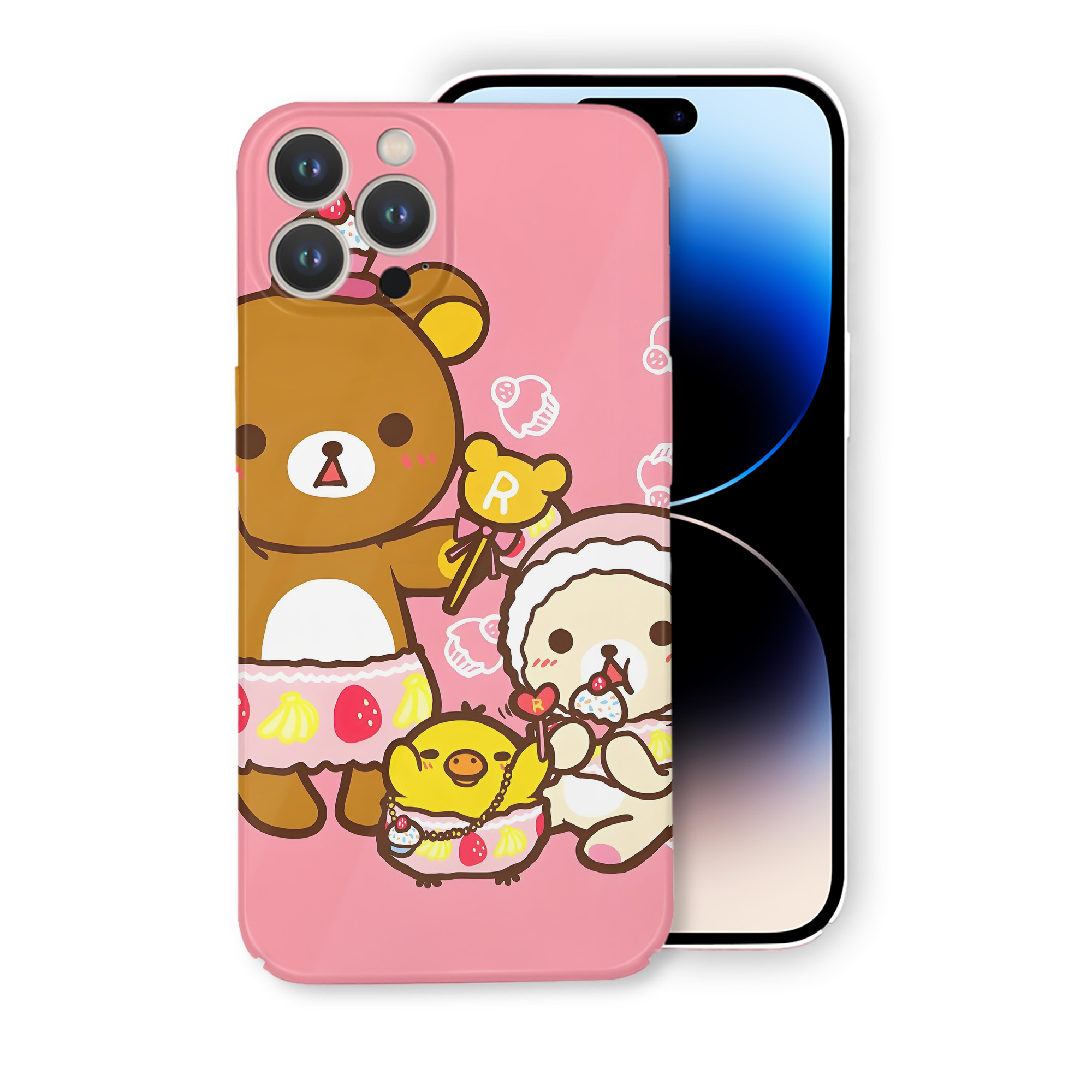 （画像用） リラックマ リラックマ キイロイトリ Rilakkuma Korilakkuma Kiiroitori 【iPhone 14シリーズ対応】ハードケース